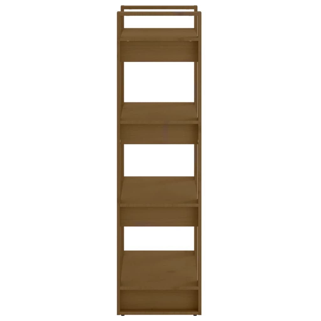 vidaXL Bibliotecă/Separator cameră maro miere 60x35x125 cm lemn masiv vidaXL Bibliotecă/Separator cameră maro miere 60x35x125 cm lemn masiv