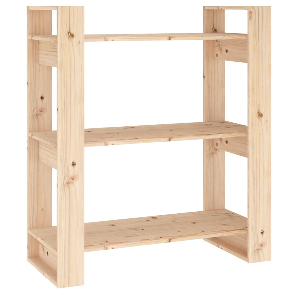 vidaXL Bibliotecă/Separator cameră, 80x35x91 cm, lemn masiv de pin vidaXL Bibliotecă/Separator cameră, 80x35x91 cm, lemn masiv de pin