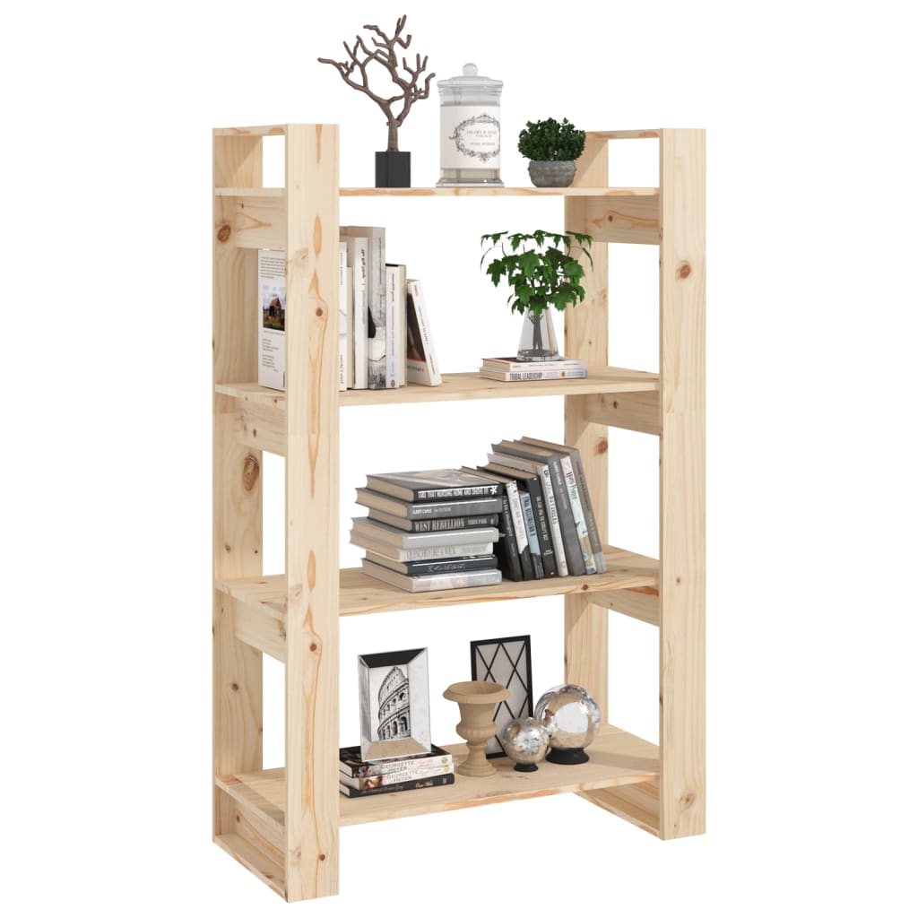 vidaXL Bibliotecă/Separator cameră, 80x35x125 cm, lemn masiv de pin