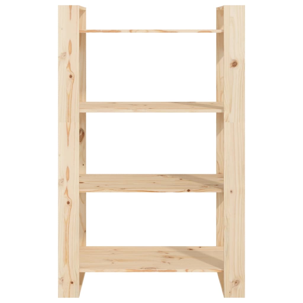 vidaXL Bibliotecă/Separator cameră, 80x35x125 cm, lemn masiv de pin