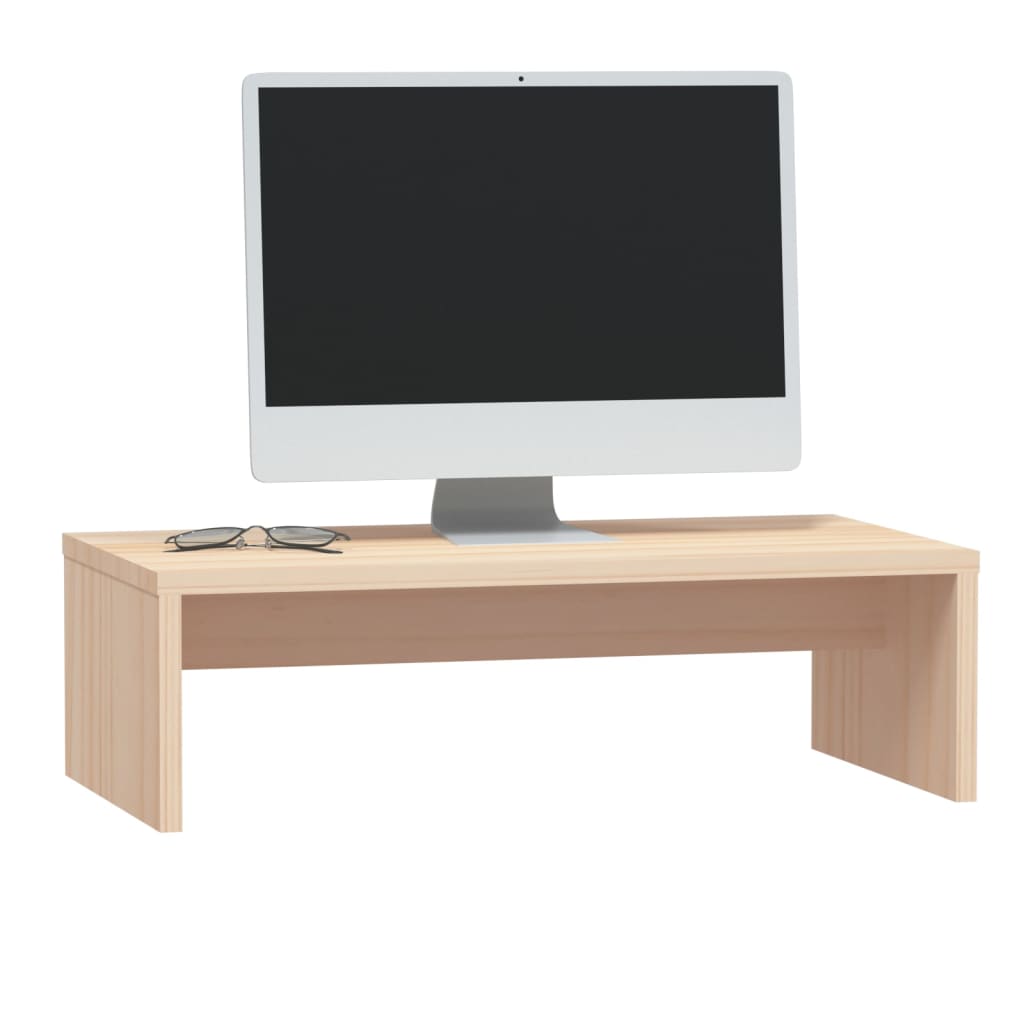 vidaXL Stand pentru monitor, 50x27x15 cm, lemn masiv de pin vidaXL Stand pentru monitor, 50x27x15 cm, lemn masiv de pin
