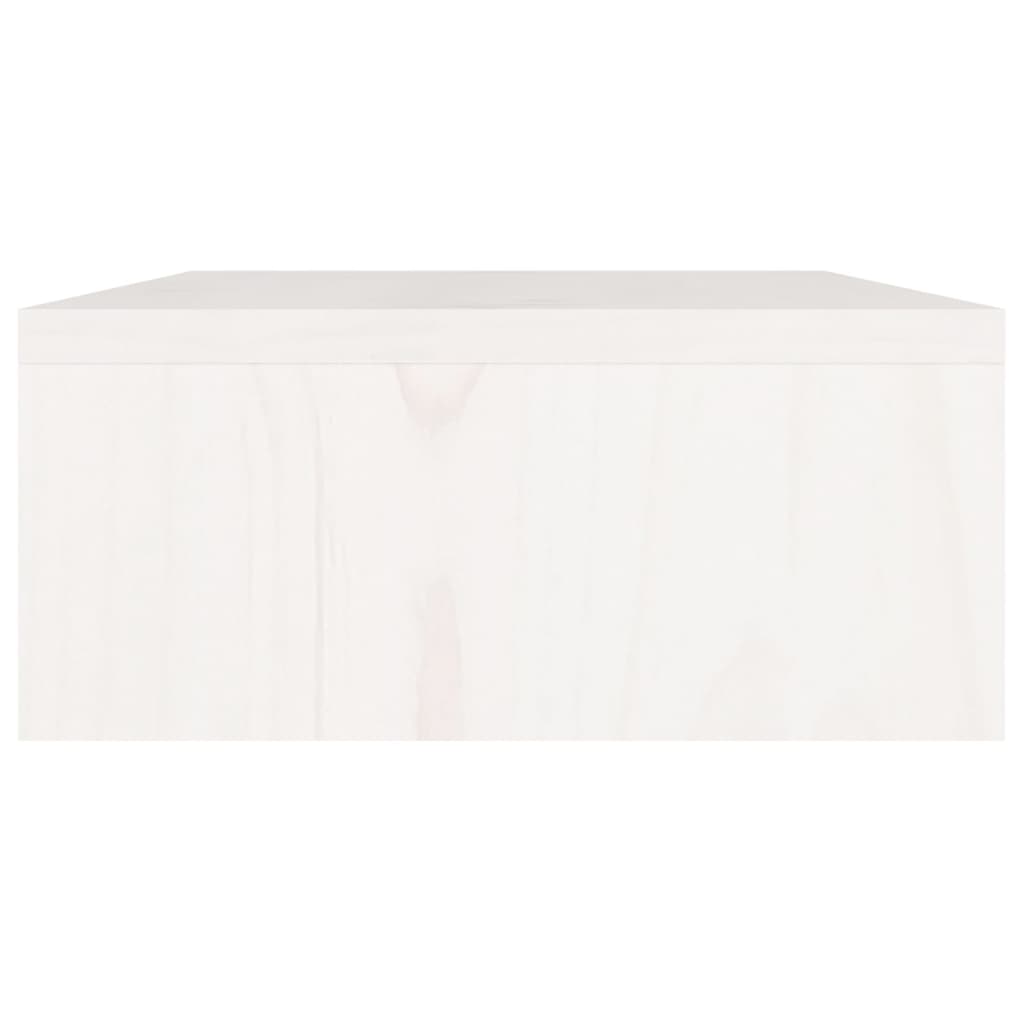 vidaXL Stand pentru monitor, alb, 60x24x10,5 cm, lemn masiv de pin vidaXL Stand pentru monitor, alb, 60x24x10,5 cm, lemn masiv de pin