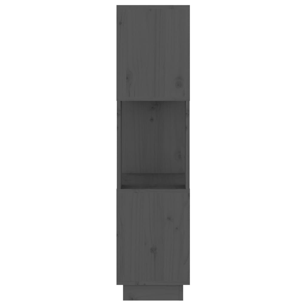 vidaXL Bibliotecă/Separator cameră, gri, 51x25x101 cm lemn masiv pin