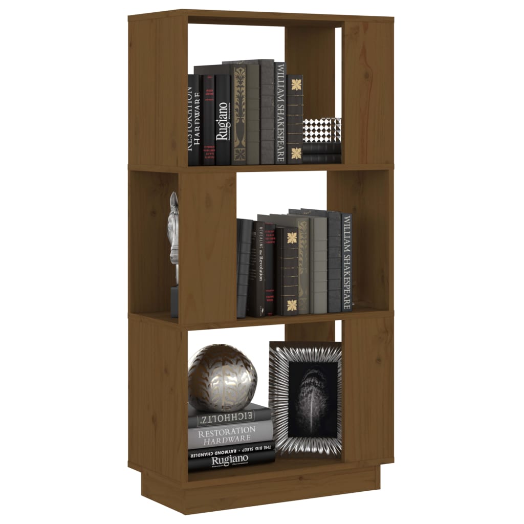 vidaXL Bibliotecă/Separator cameră maro miere 51x25x101 cm lemn pin vidaXL Bibliotecă/Separator cameră maro miere 51x25x101 cm lemn pin