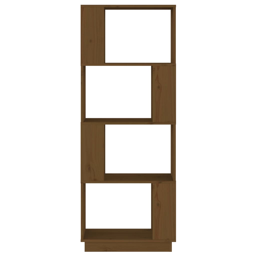 vidaXL Bibliotecă/Separator cameră maro miere 51x25x132 cm lemn pin vidaXL Bibliotecă/Separator cameră maro miere 51x25x132 cm lemn pin