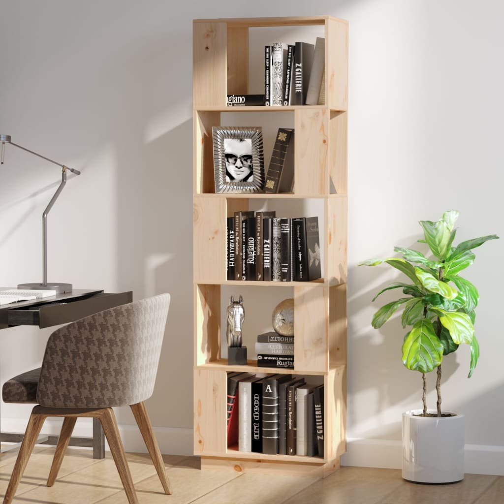 vidaXL Bibliotecă/Separator cameră, 51x25x163,5 cm lemn masiv pin