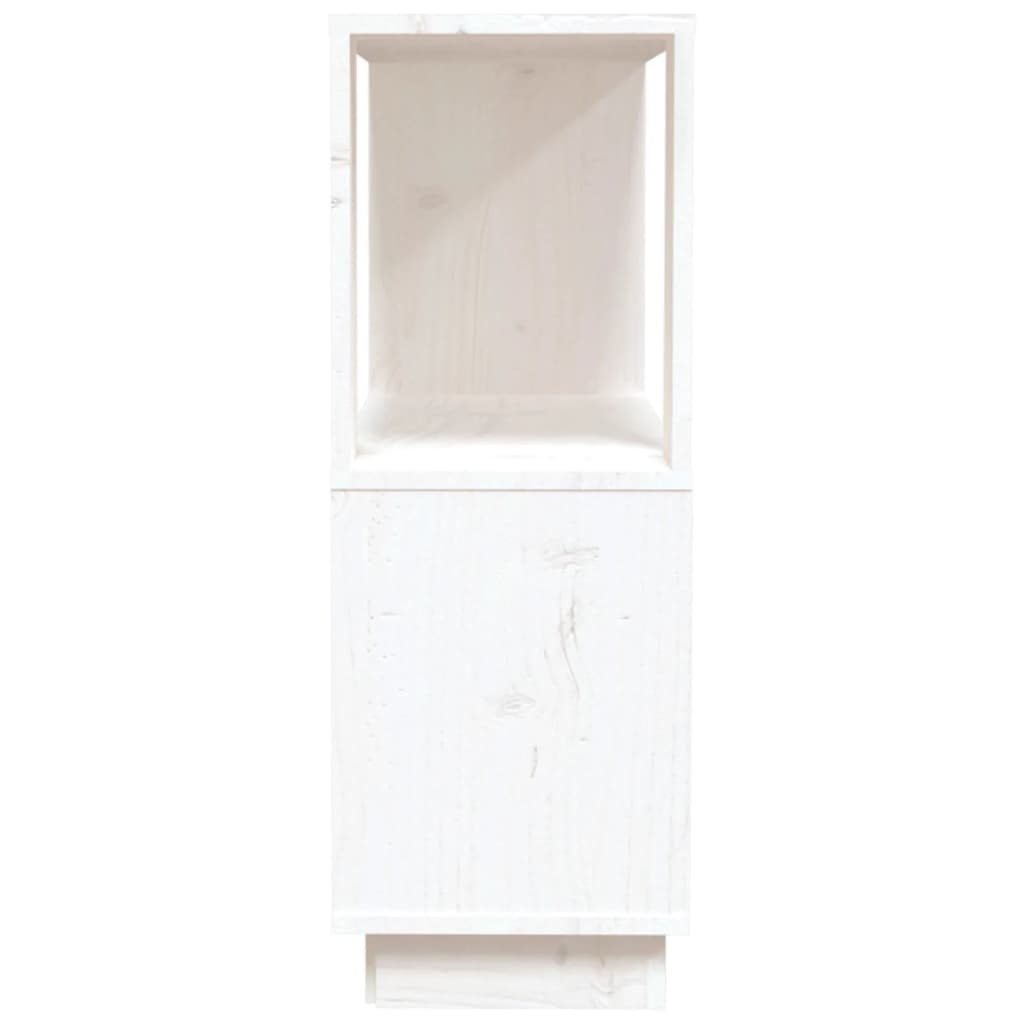 vidaXL Bibliotecă/Separator cameră, alb, 80x25x70 cm lemn masiv pin vidaXL Bibliotecă/Separator cameră, alb, 80x25x70 cm lemn masiv pin