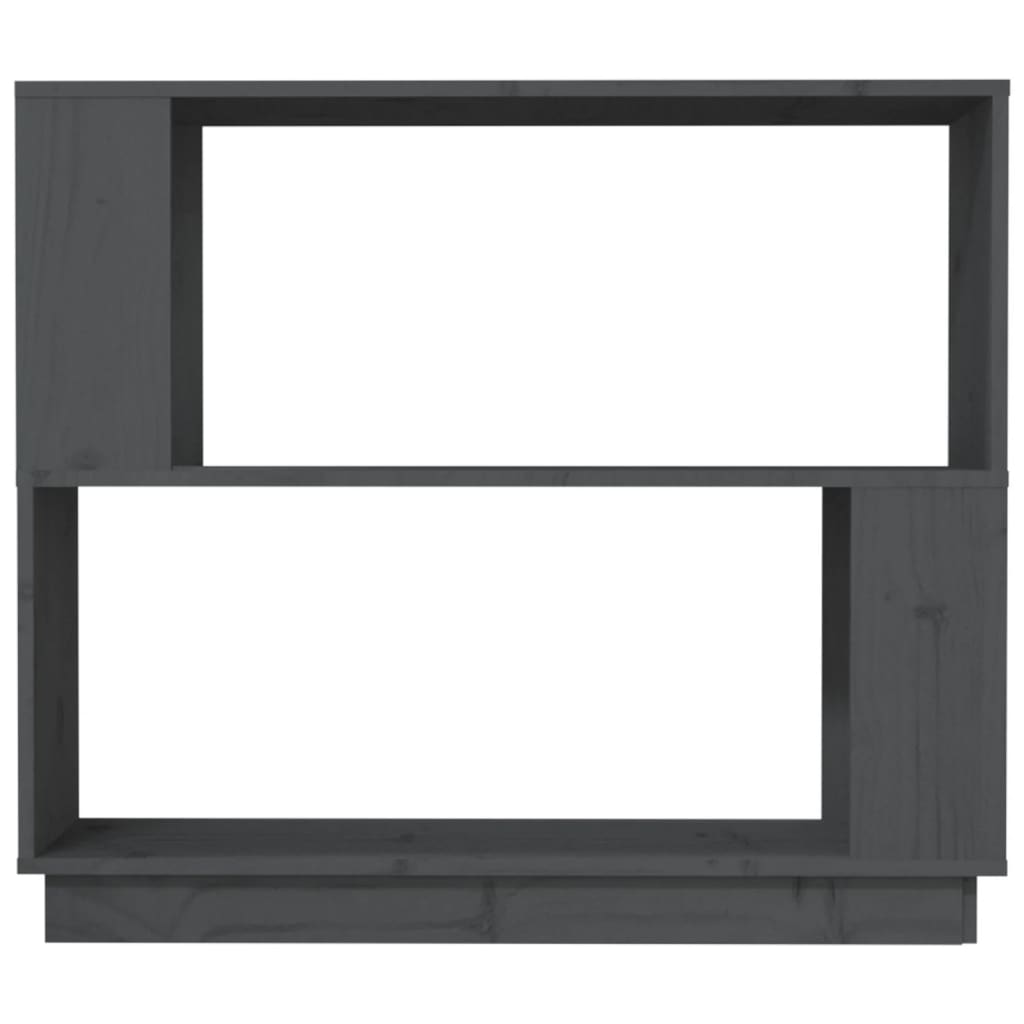 vidaXL Bibliotecă/Separator cameră, gri, 80x25x70 cm lemn masiv pin vidaXL Bibliotecă/Separator cameră, gri, 80x25x70 cm lemn masiv pin
