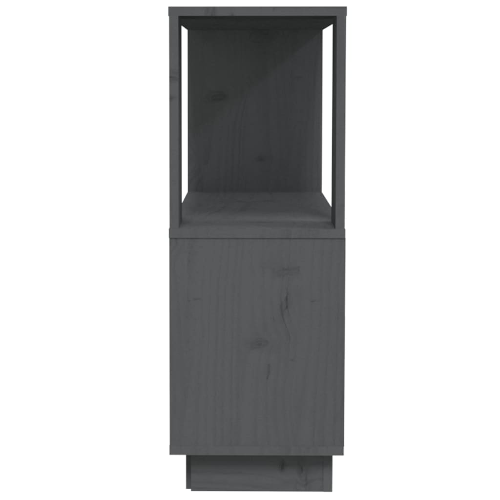 vidaXL Bibliotecă/Separator cameră, gri, 80x25x70 cm lemn masiv pin vidaXL Bibliotecă/Separator cameră, gri, 80x25x70 cm lemn masiv pin