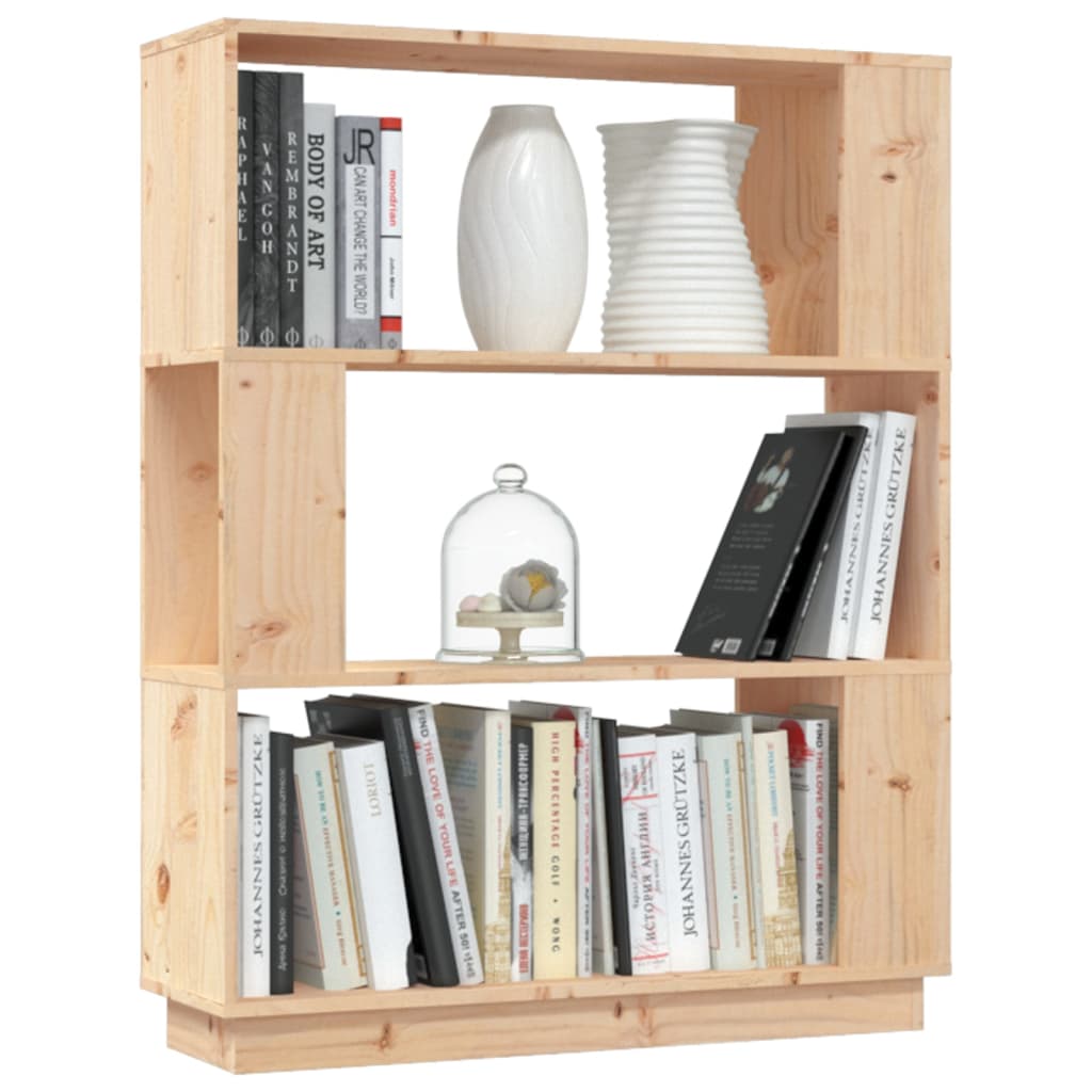 vidaXL Bibliotecă/Separator cameră, 80x25x101 cm, lemn masiv pin vidaXL Bibliotecă/Separator cameră, 80x25x101 cm, lemn masiv pin