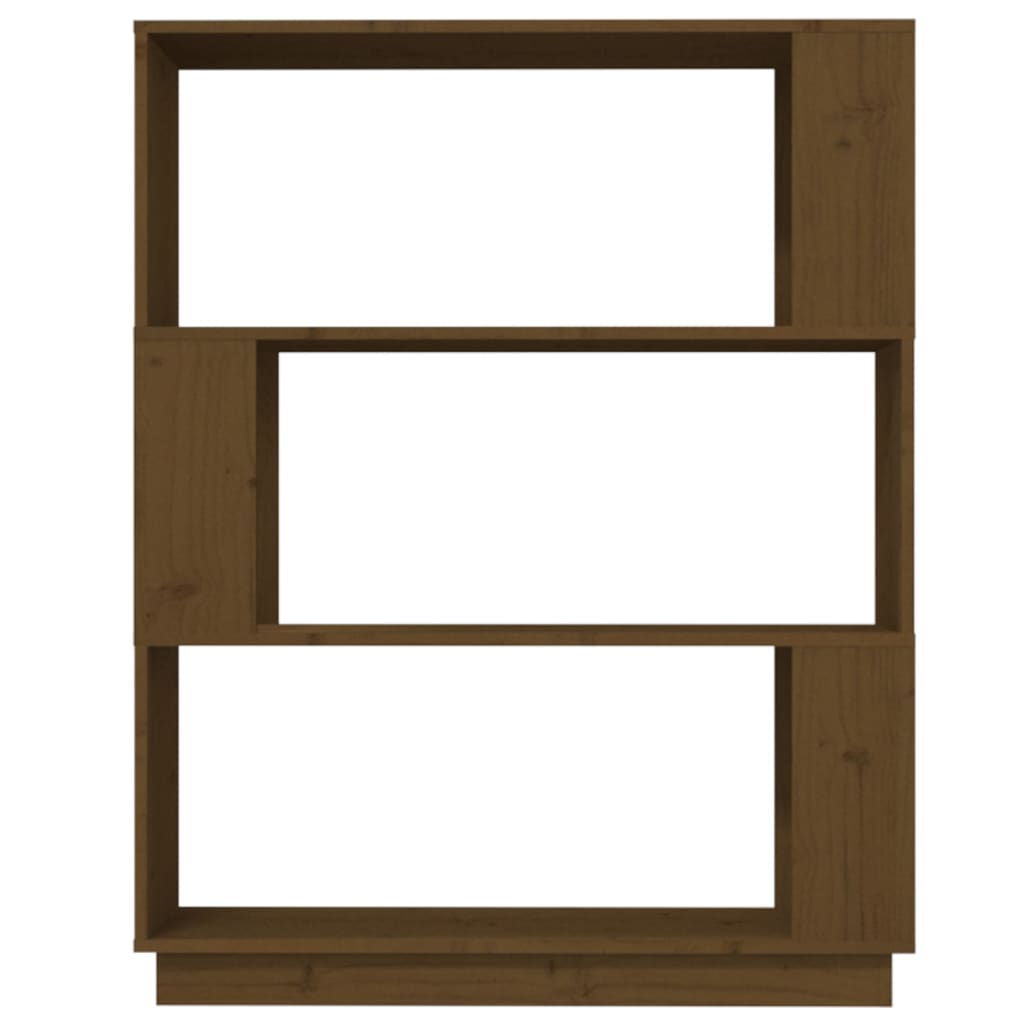 vidaXL Bibliotecă/Separator cameră, maro miere, 80x25x101 cm, lemn vidaXL Bibliotecă/Separator cameră, maro miere, 80x25x101 cm, lemn