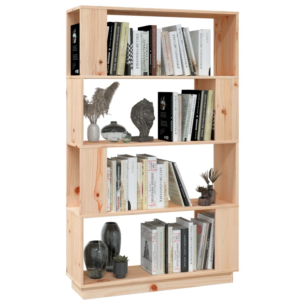 vidaXL Bibliotecă/Separator cameră, 80x25x132 cm lemn masiv pin vidaXL Bibliotecă/Separator cameră, 80x25x132 cm lemn masiv pin