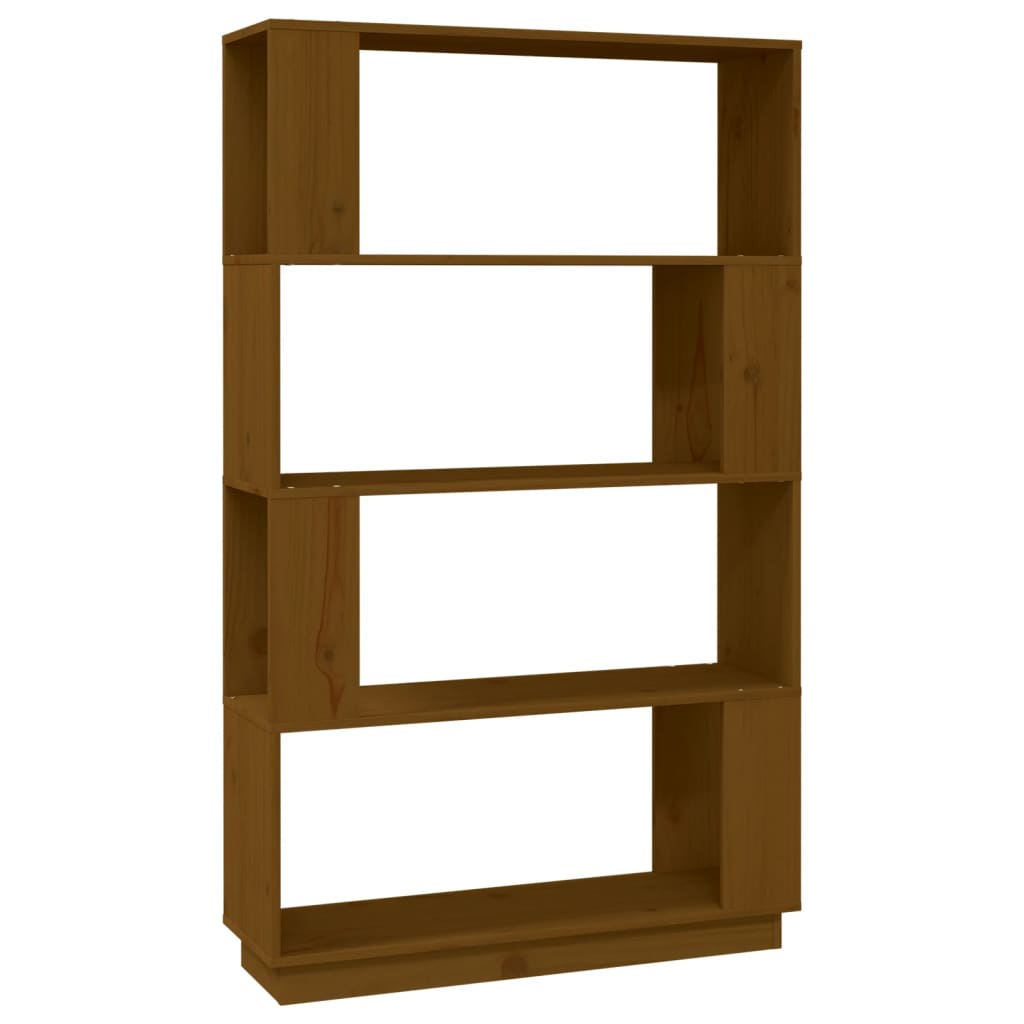 vidaXL Bibliotecă/Separator cameră maro miere, 80x25x132 cm lemn pin