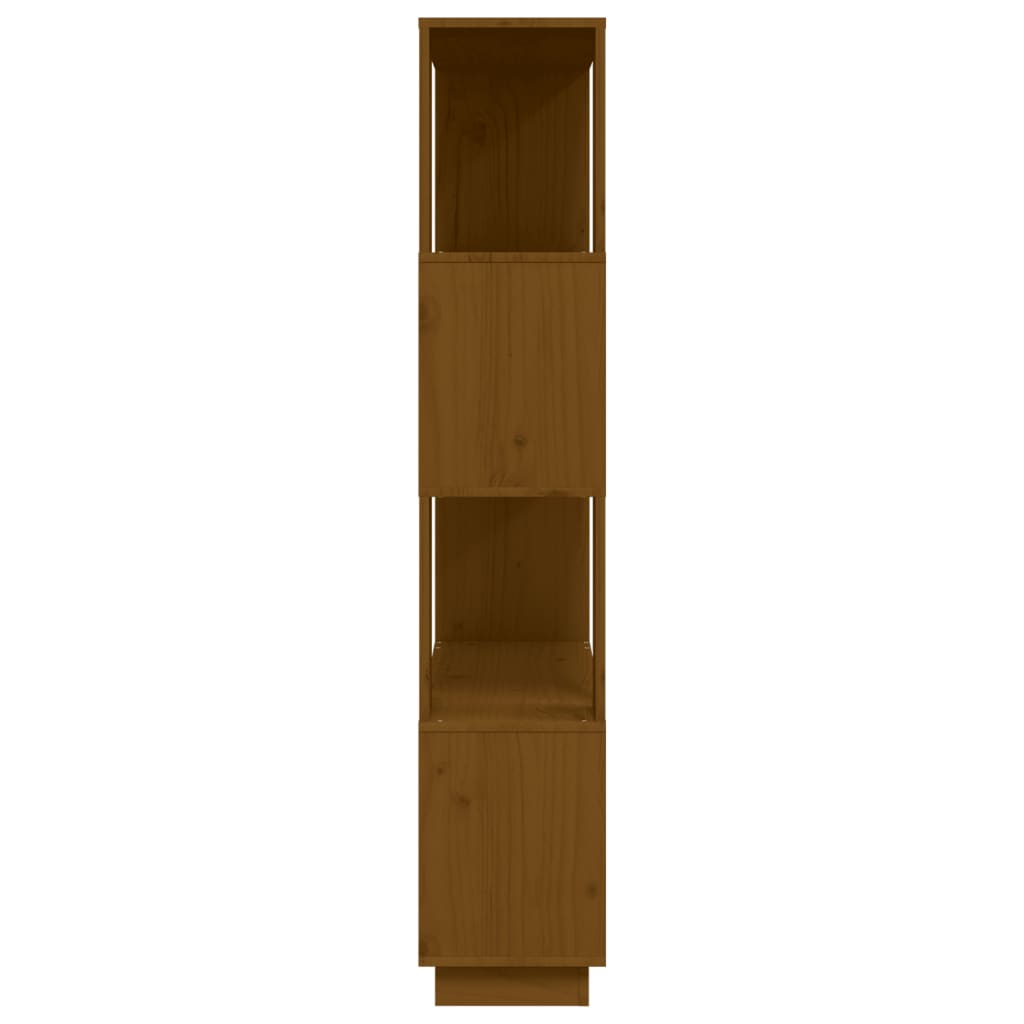 vidaXL Bibliotecă/Separator cameră maro miere, 80x25x132 cm lemn pin
