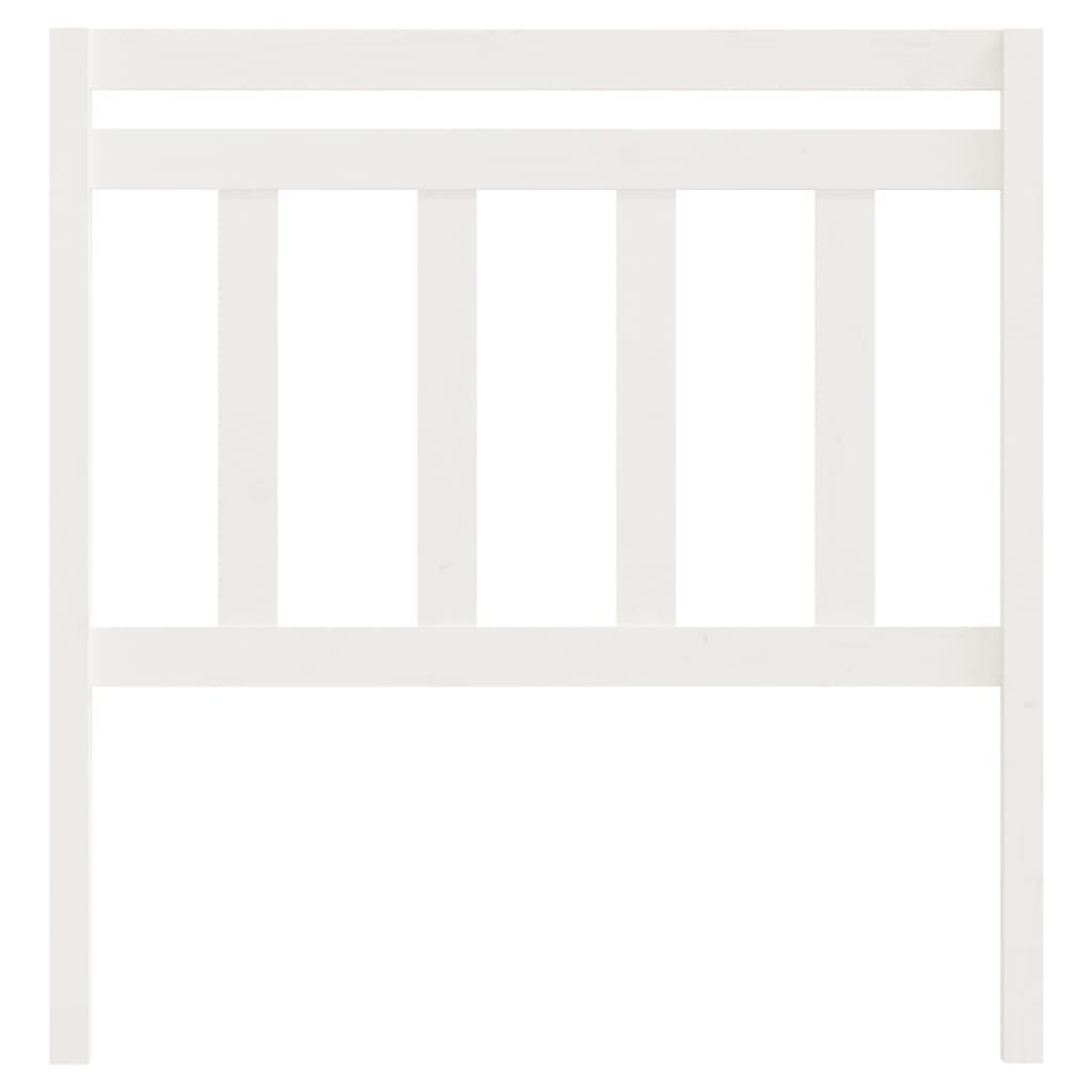 vidaXL Tăblie de pat, alb, 106x4x100 cm, lemn masiv de pin