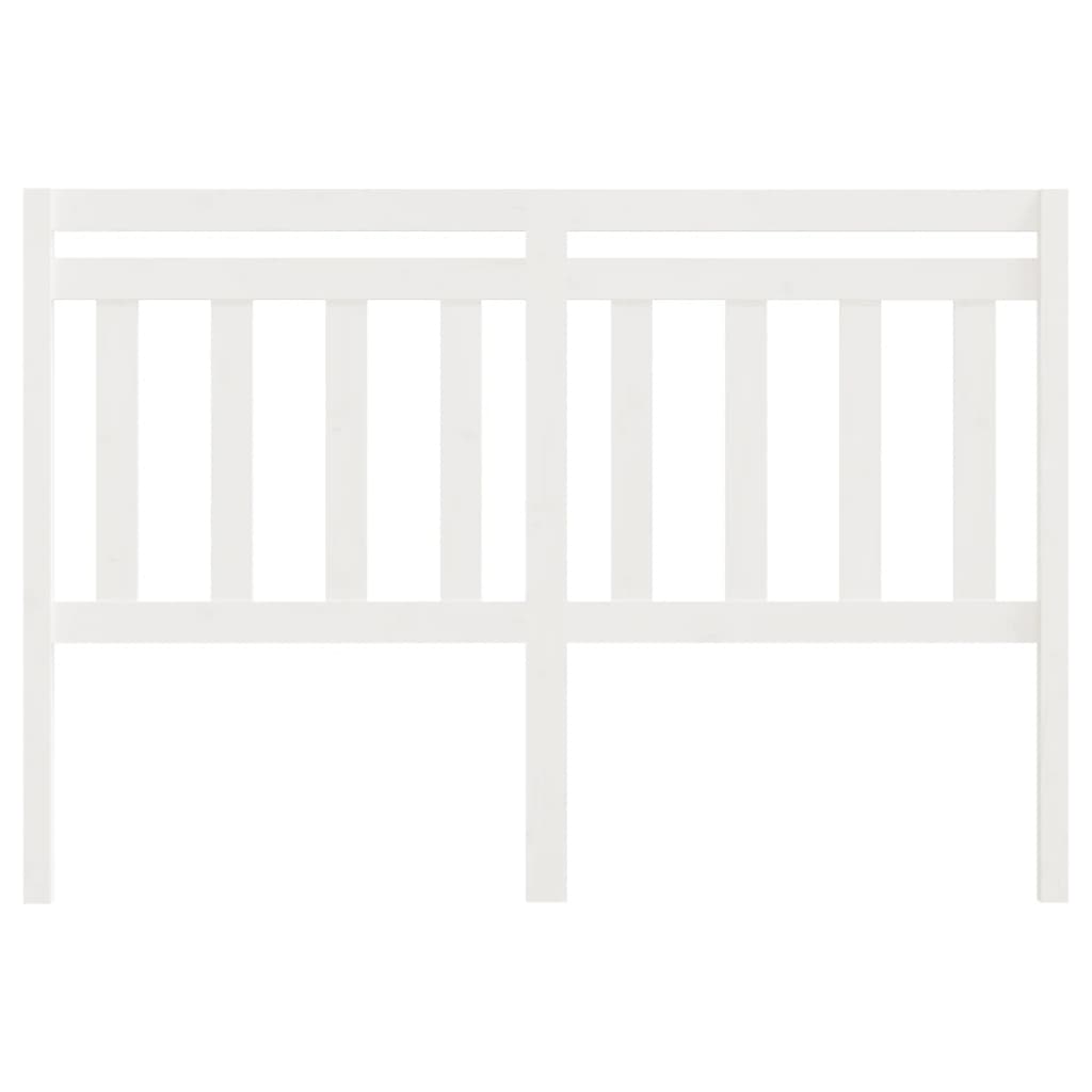 vidaXL Tăblie de pat, alb, 156x4x100 cm, lemn masiv de pin