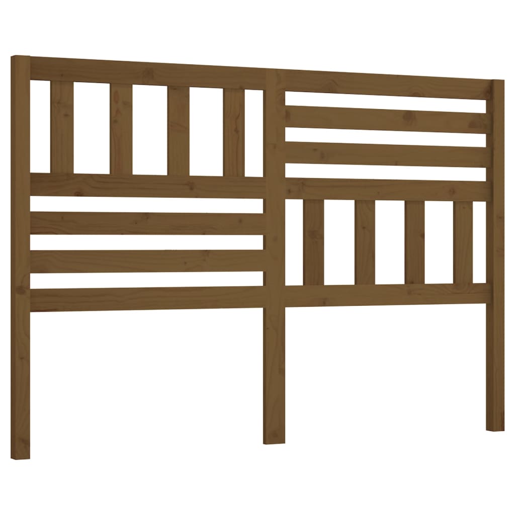 vidaXL Tăblie de pat, maro miere, 126x4x100 cm, lemn masiv de pin vidaXL Tăblie de pat, maro miere, 126x4x100 cm, lemn masiv de pin