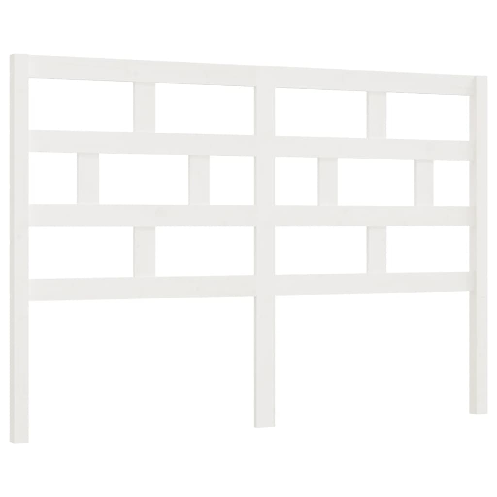 vidaXL Tăblie de pat, alb, 141x4x100 cm, lemn masiv de pin vidaXL Tăblie de pat, alb, 141x4x100 cm, lemn masiv de pin