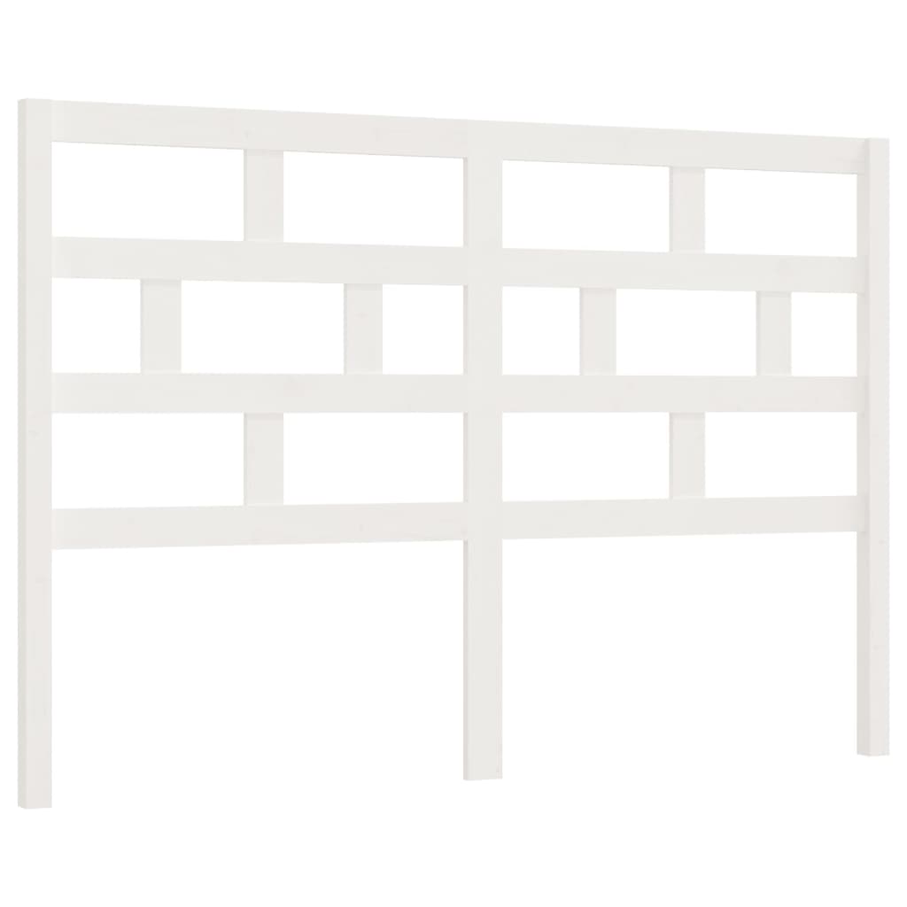 vidaXL Tăblie de pat, alb, 156x4x100 cm, lemn masiv de pin vidaXL Tăblie de pat, alb, 156x4x100 cm, lemn masiv de pin