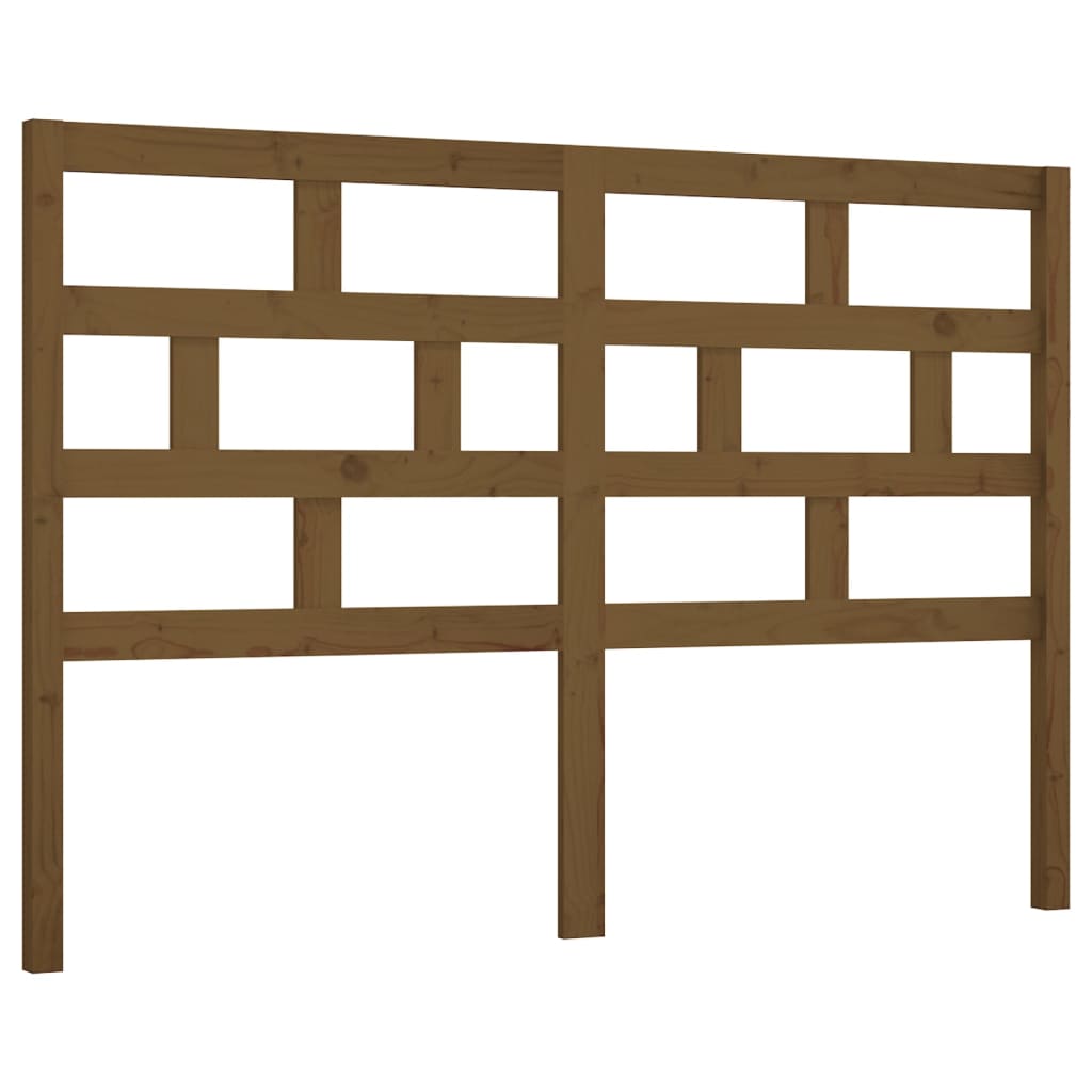 vidaXL Tăblie de pat, maro miere, 166x4x100 cm, lemn masiv de pin