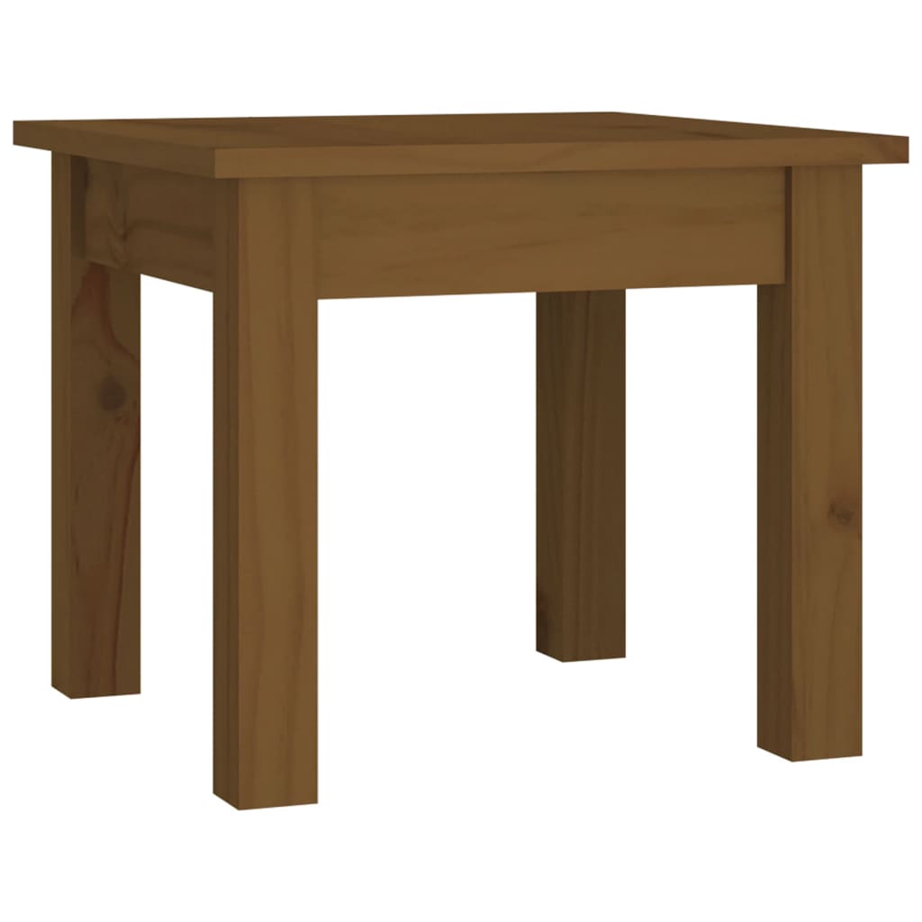 vidaXL Măsuță de cafea, maro miere, 35x35x30 cm, lemn masiv de pin vidaXL Măsuță de cafea, maro miere, 35x35x30 cm, lemn masiv de pin