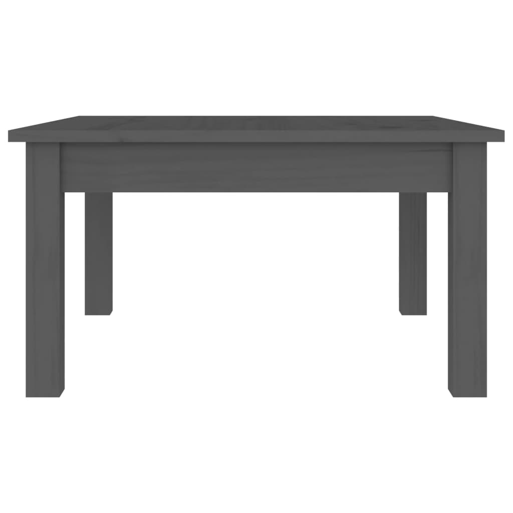 vidaXL Măsuță de cafea, gri, 55x55x30 cm, lemn masiv de pin vidaXL Măsuță de cafea, gri, 55x55x30 cm, lemn masiv de pin