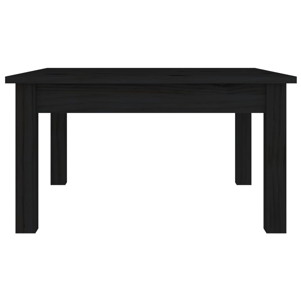 vidaXL Măsuță de cafea, negru, 55x55x30 cm, lemn masiv de pin vidaXL Măsuță de cafea, negru, 55x55x30 cm, lemn masiv de pin