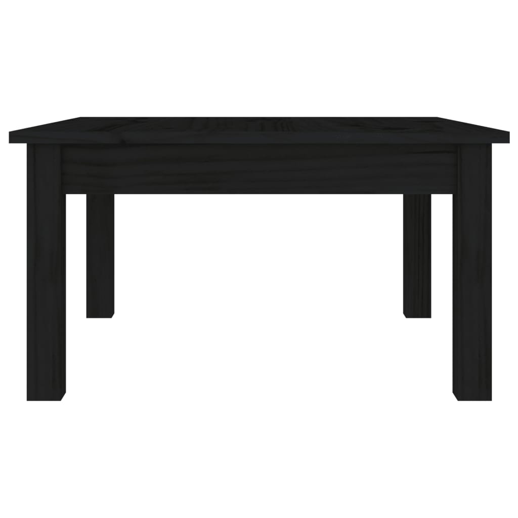 vidaXL Măsuță de cafea, negru, 55x55x30 cm, lemn masiv de pin vidaXL Măsuță de cafea, negru, 55x55x30 cm, lemn masiv de pin