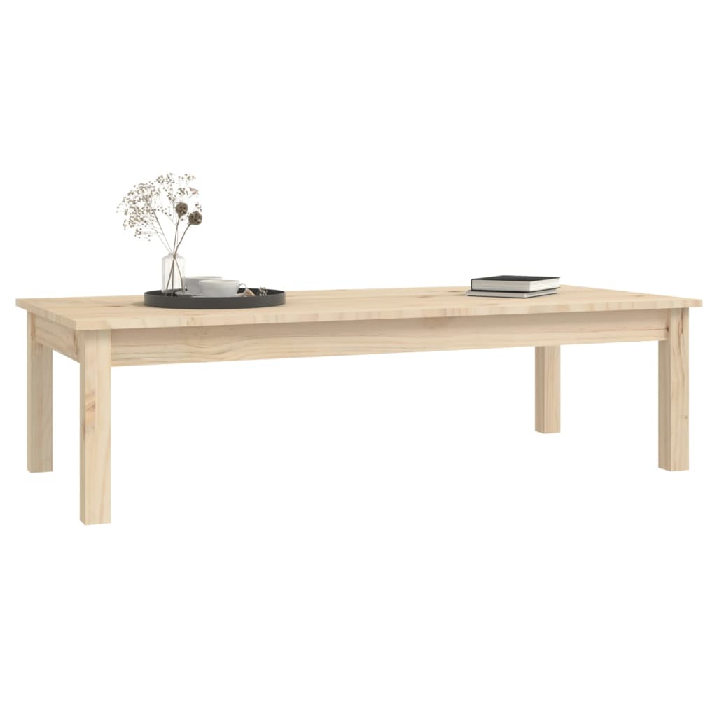 vidaXL Măsuță de cafea, 110x50x30 cm, lemn masiv de pin vidaXL Măsuță de cafea, 110x50x30 cm, lemn masiv de pin