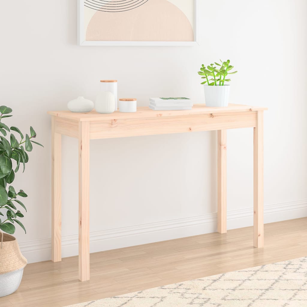 vidaXL Masă consolă, 110x40x75 cm, lemn masiv de pin