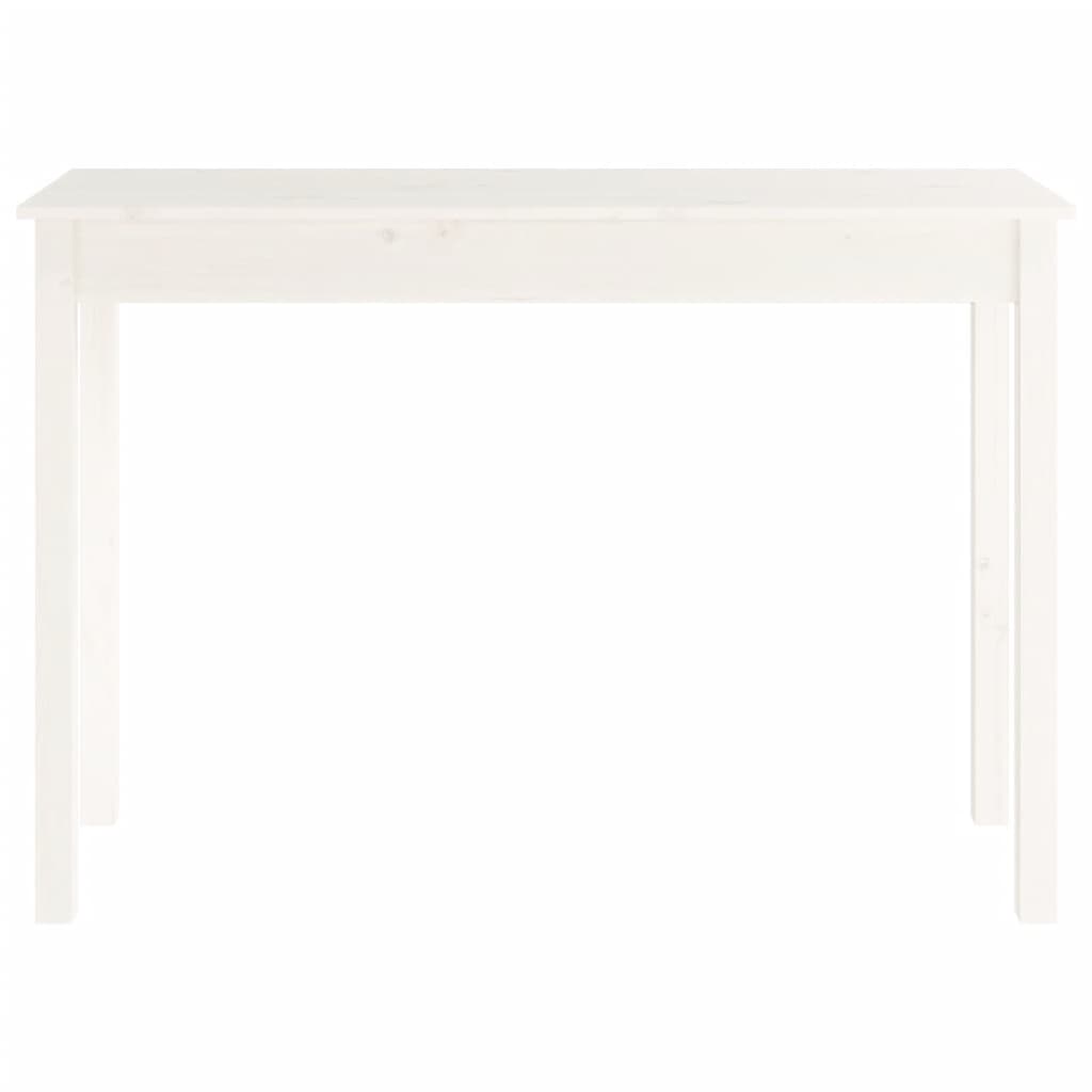 vidaXL Masă consolă, alb, 110x40x75 cm, lemn masiv de pin vidaXL Masă consolă, alb, 110x40x75 cm, lemn masiv de pin