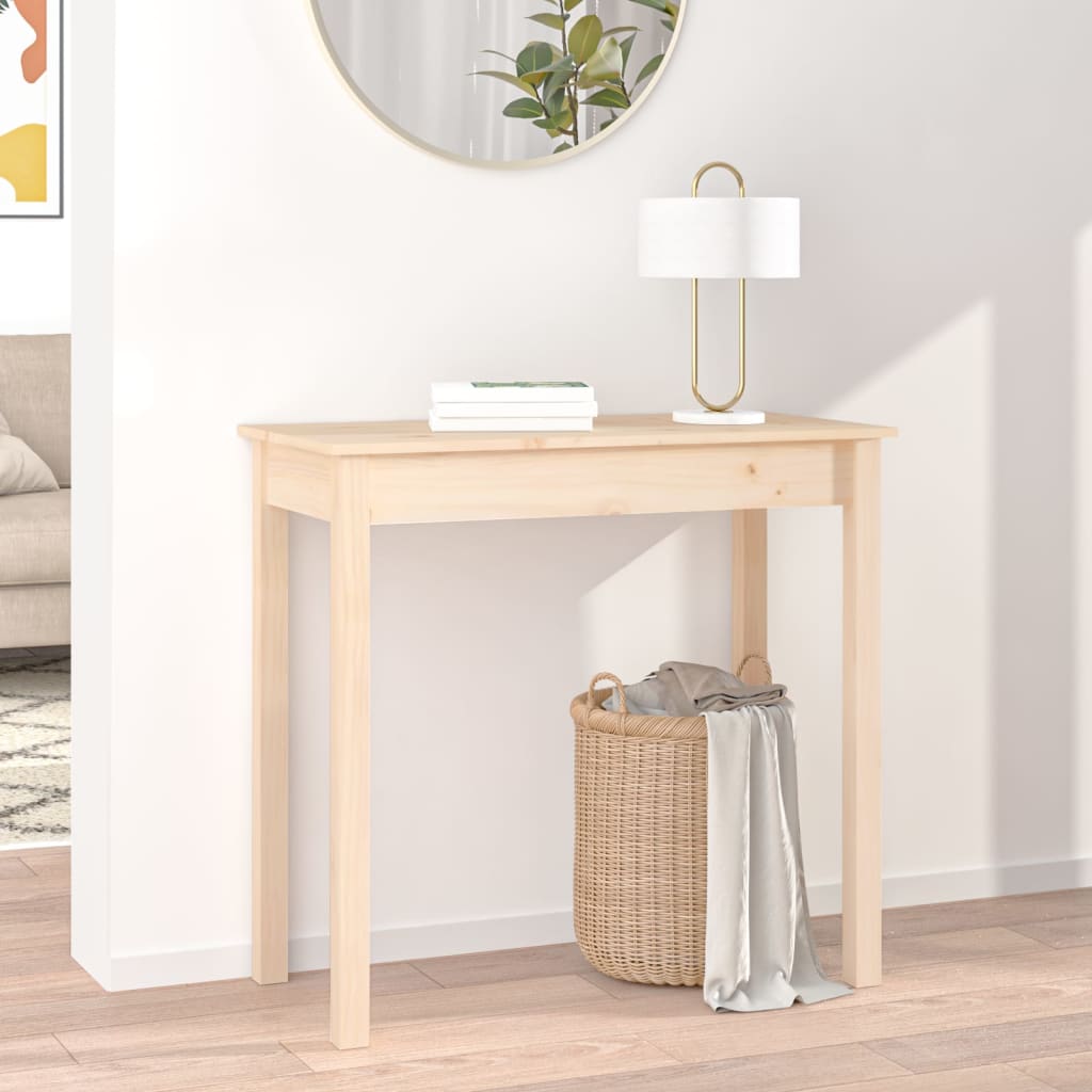vidaXL Masă consolă, 80x40x75 cm, lemn masiv de pin vidaXL Masă consolă, 80x40x75 cm, lemn masiv de pin