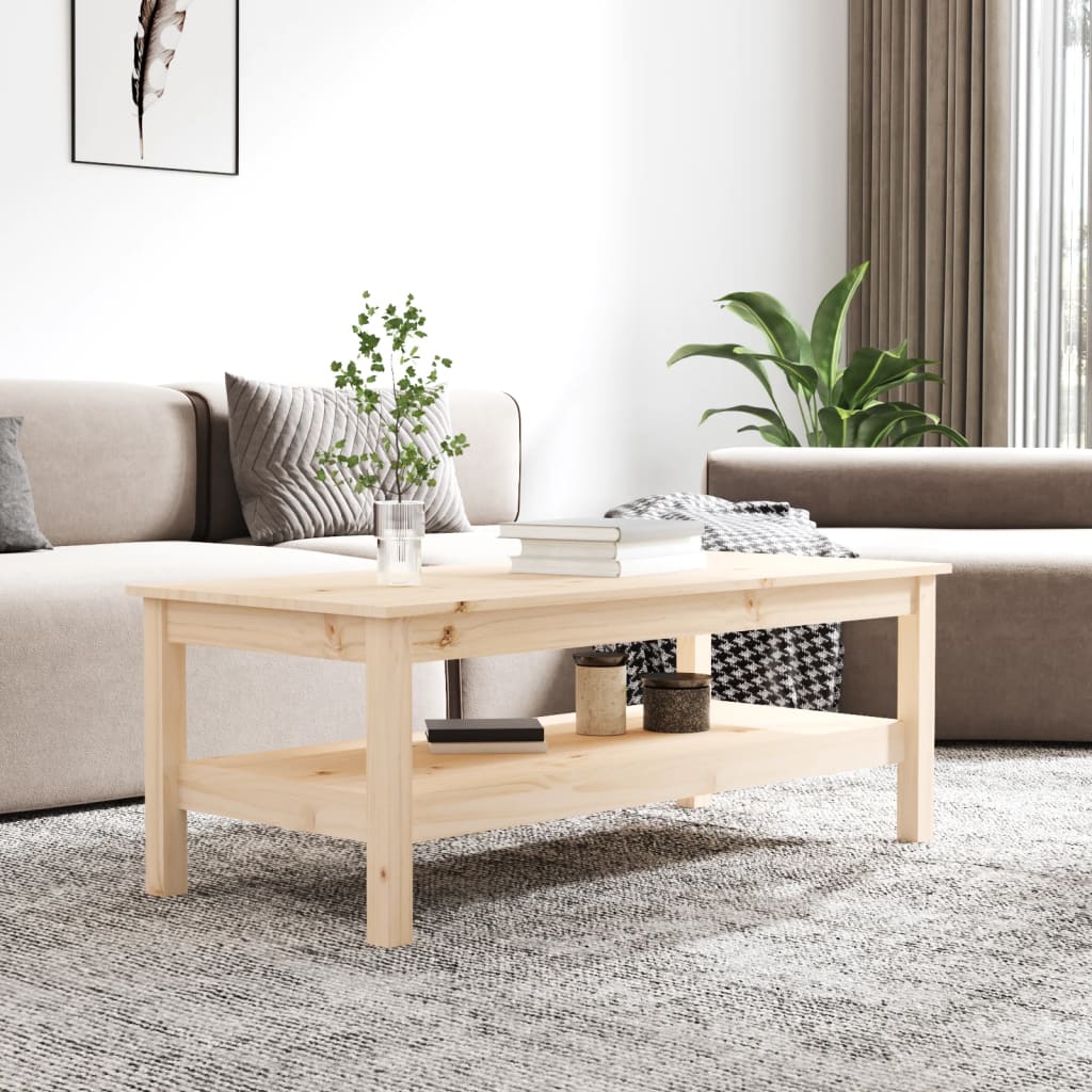 vidaXL Măsuță de cafea, 110x50x40 cm, lemn masiv de pin vidaXL Măsuță de cafea, 110x50x40 cm, lemn masiv de pin