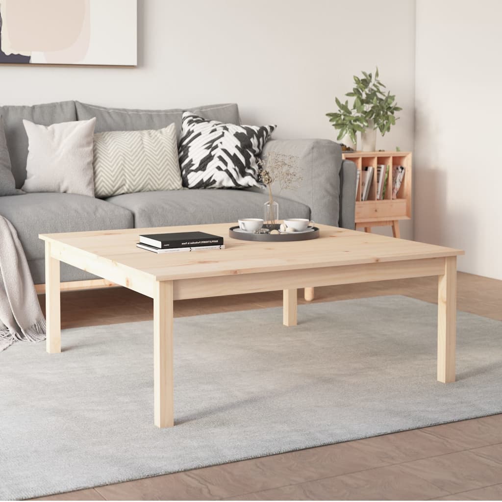 vidaXL Măsuță de cafea, 100x100x40 cm, lemn masiv de pin vidaXL Măsuță de cafea, 100x100x40 cm, lemn masiv de pin