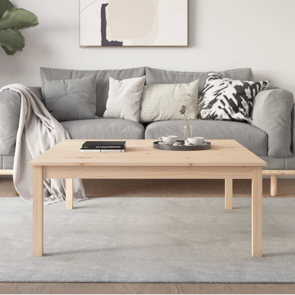 vidaXL Măsuță de cafea, 100x100x40 cm, lemn masiv de pin vidaXL Măsuță de cafea, 100x100x40 cm, lemn masiv de pin
