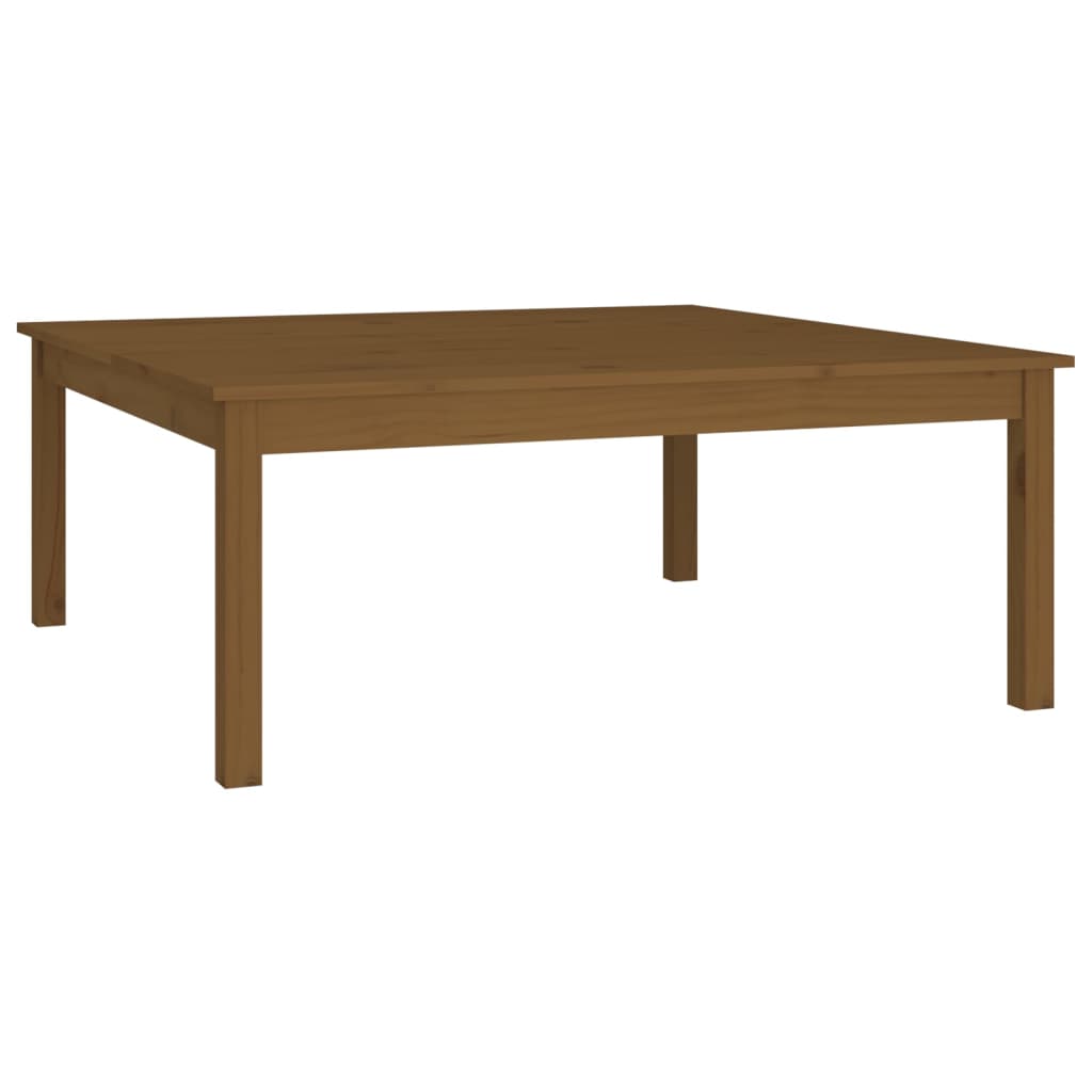 vidaXL Măsuță de cafea, maro miere, 100x100x40 cm, lemn masiv de pin vidaXL Măsuță de cafea, maro miere, 100x100x40 cm, lemn masiv de pin