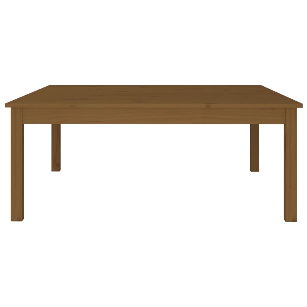 vidaXL Măsuță de cafea, maro miere, 100x100x40 cm, lemn masiv de pin vidaXL Măsuță de cafea, maro miere, 100x100x40 cm, lemn masiv de pin