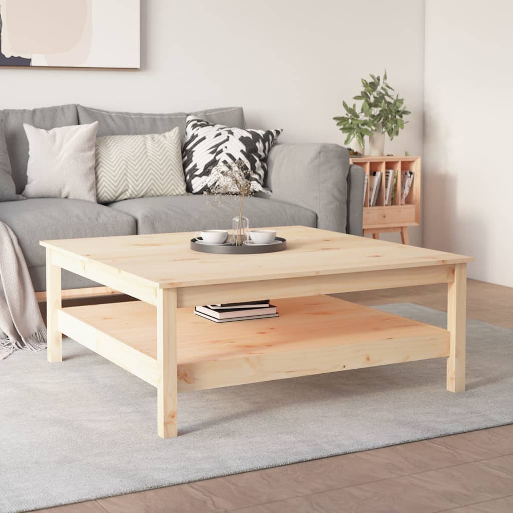 vidaXL Măsuță de cafea, 100x100x40 cm, lemn masiv de pin vidaXL Măsuță de cafea, 100x100x40 cm, lemn masiv de pin