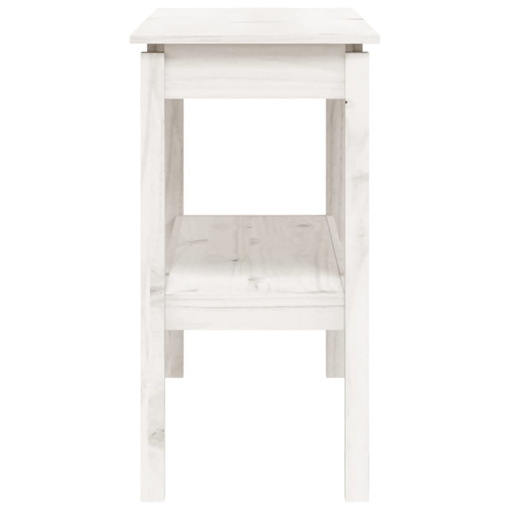vidaXL Masă consolă, alb, 110x40x75 cm, lemn masiv de pin vidaXL Masă consolă, alb, 110x40x75 cm, lemn masiv de pin