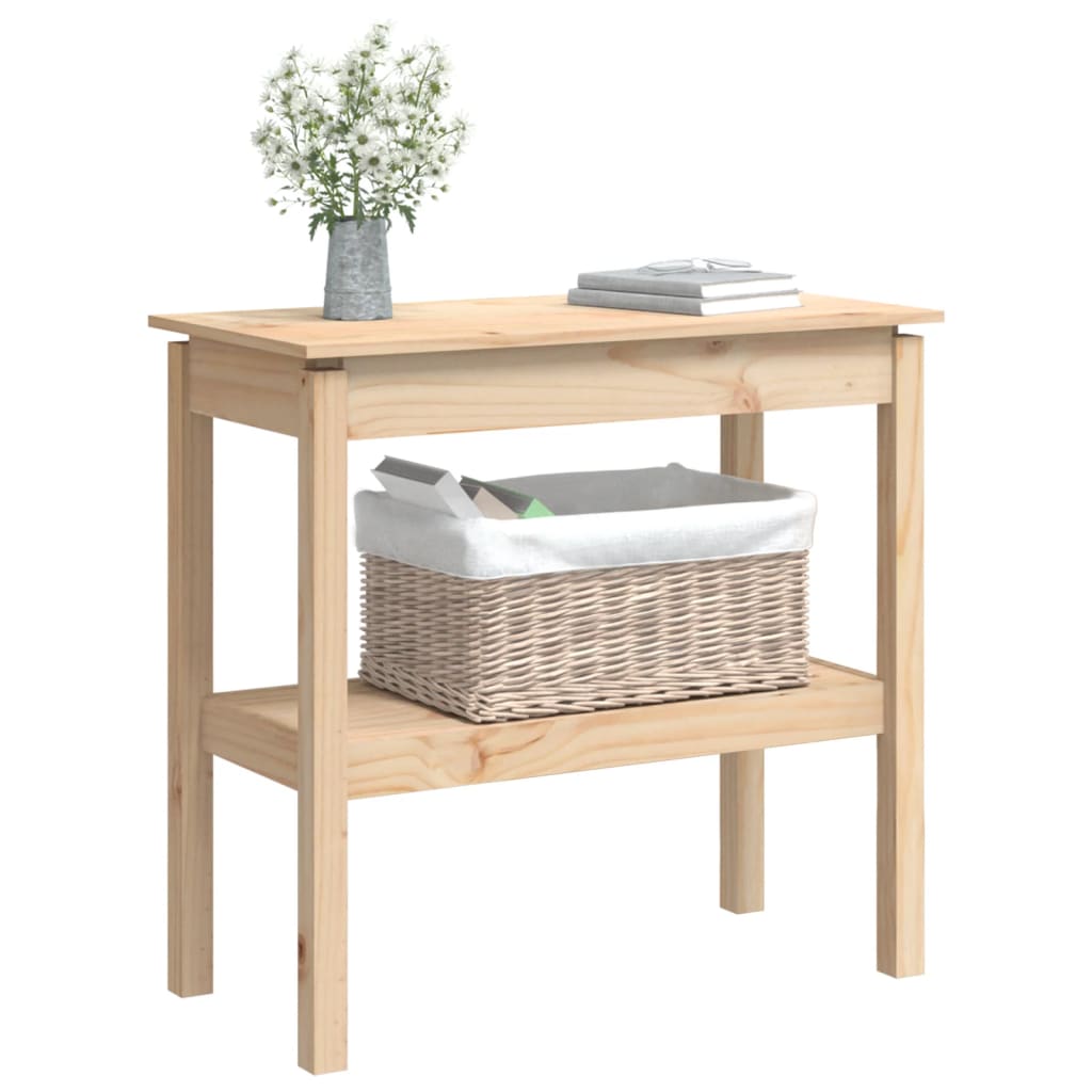 vidaXL Masă consolă, 80x40x75 cm, lemn masiv de pin vidaXL Masă consolă, 80x40x75 cm, lemn masiv de pin