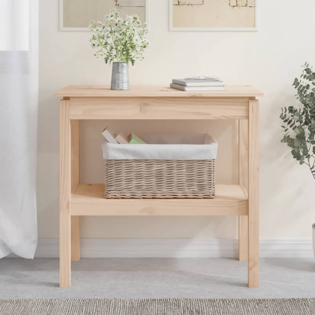 vidaXL Masă consolă, 80x40x75 cm, lemn masiv de pin vidaXL Masă consolă, 80x40x75 cm, lemn masiv de pin