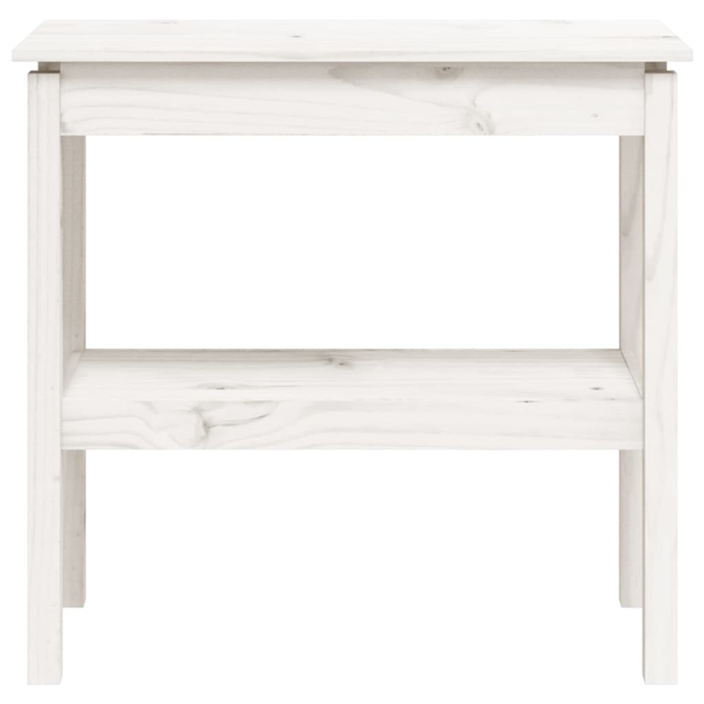 vidaXL Masă consolă, alb, 80x40x75 cm, lemn masiv de pin vidaXL Masă consolă, alb, 80x40x75 cm, lemn masiv de pin