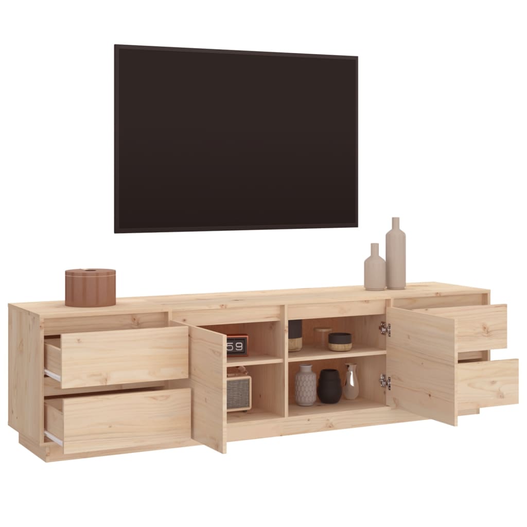 vidaXL Comodă TV, 176x37x47,5 cm, lemn masiv de pin
