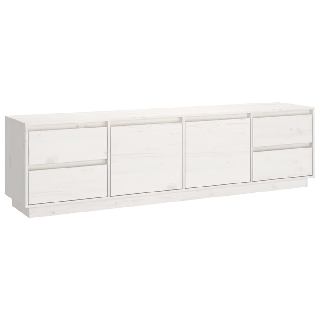 vidaXL Comodă TV, alb, 176x37x47,5 cm, lemn masiv de pin vidaXL Comodă TV, alb, 176x37x47,5 cm, lemn masiv de pin