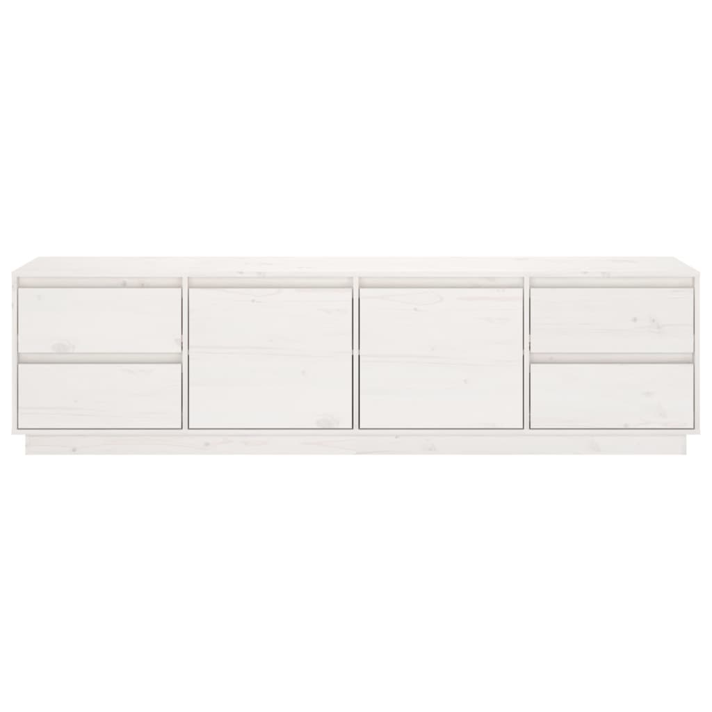 vidaXL Comodă TV, alb, 176x37x47,5 cm, lemn masiv de pin vidaXL Comodă TV, alb, 176x37x47,5 cm, lemn masiv de pin