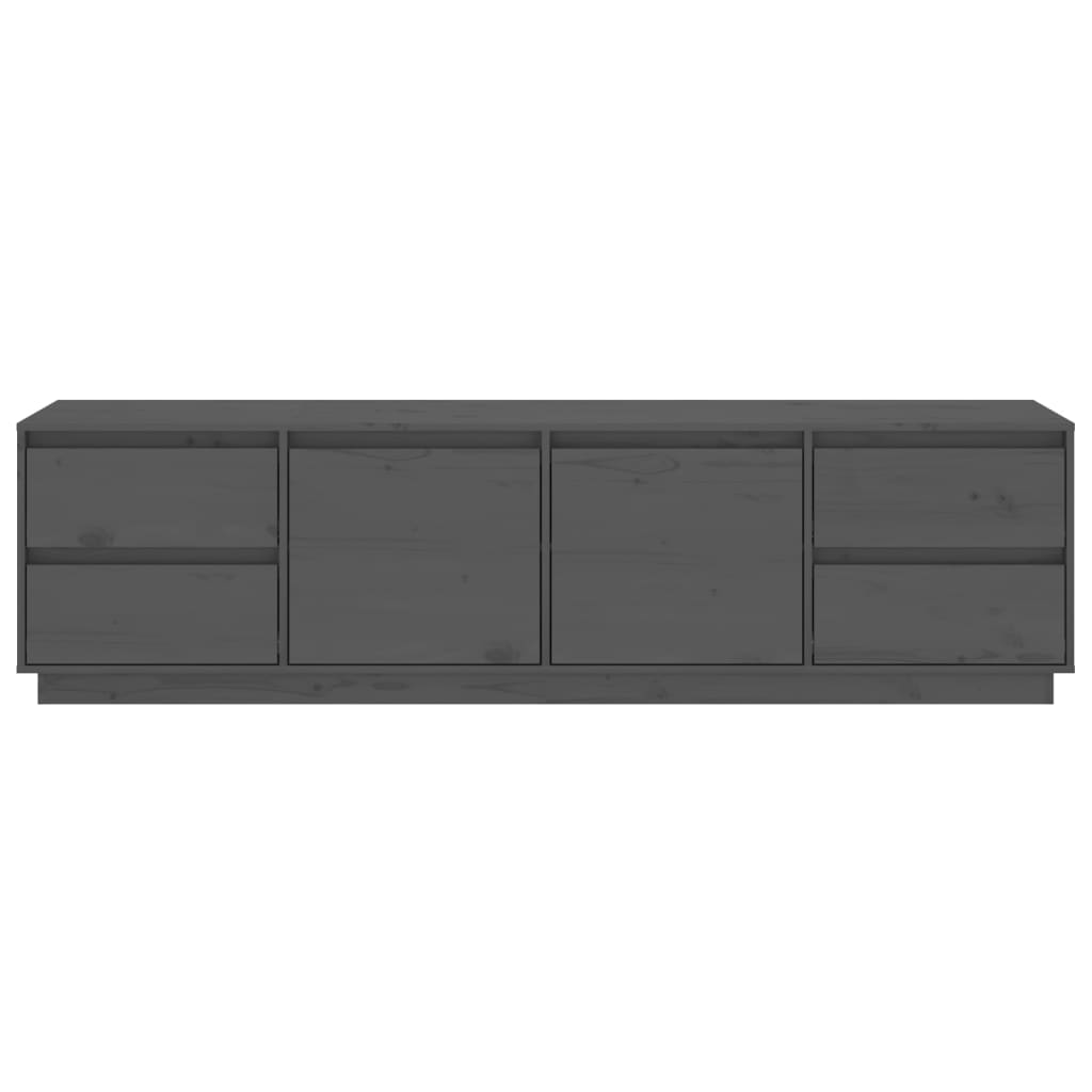 vidaXL Comodă TV, gri, 176x37x47,5 cm, lemn masiv de pin vidaXL Comodă TV, gri, 176x37x47,5 cm, lemn masiv de pin