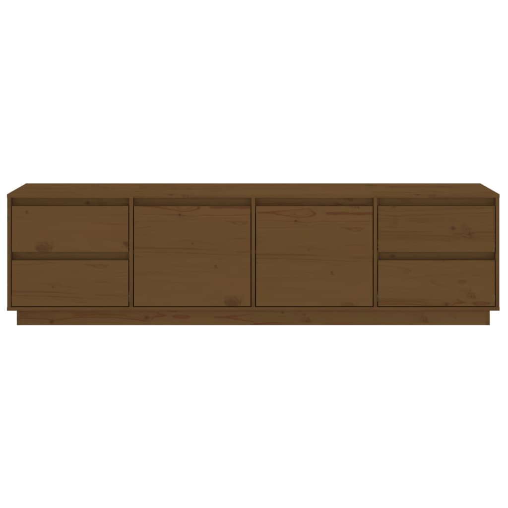 vidaXL Comodă TV, maro miere, 176x37x47,5 cm, lemn masiv de pin vidaXL Comodă TV, maro miere, 176x37x47,5 cm, lemn masiv de pin