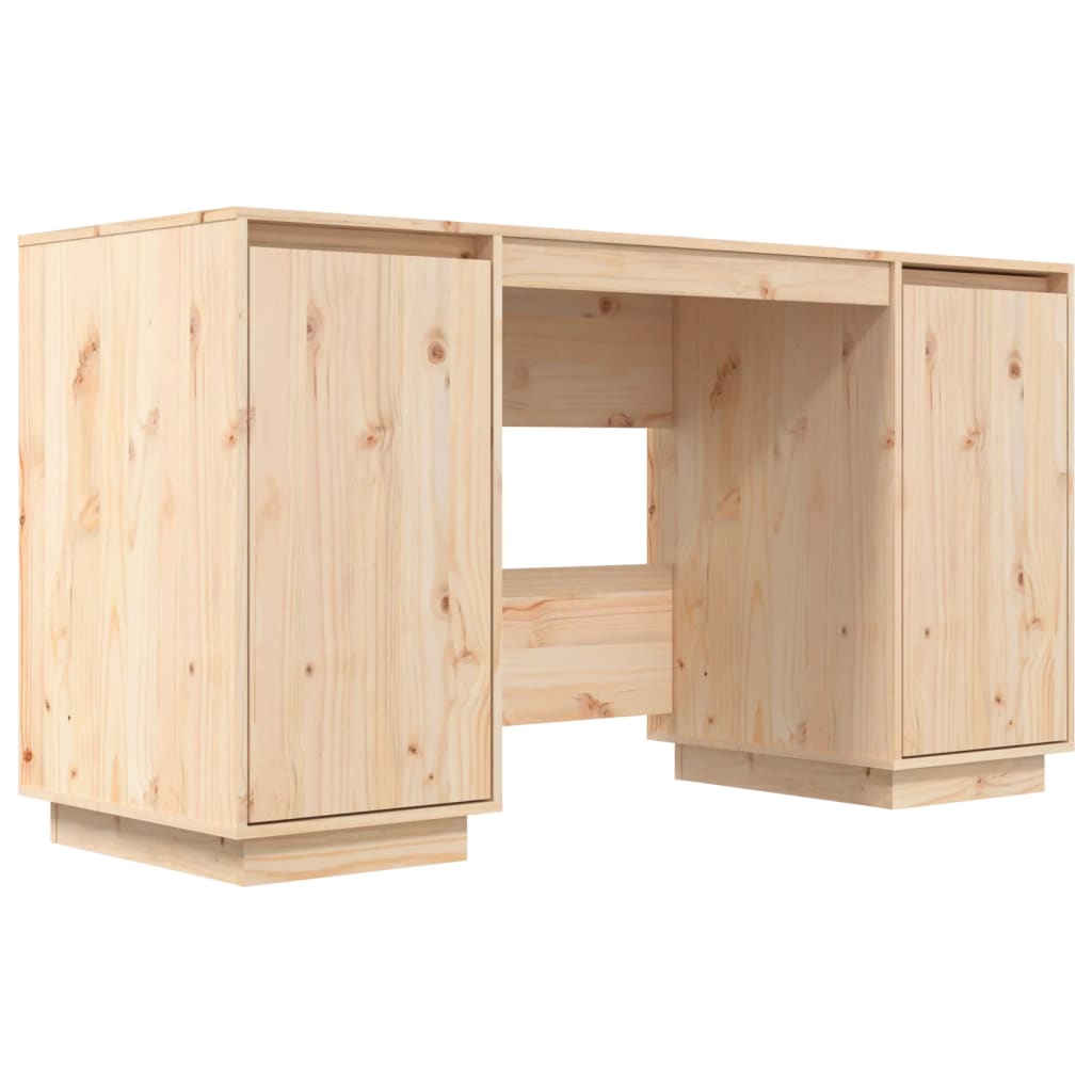 vidaXL Birou, 140x50x75 cm, lemn masiv de pin