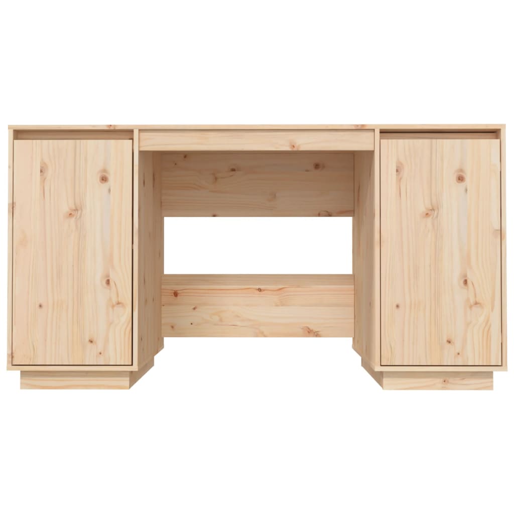 vidaXL Birou, 140x50x75 cm, lemn masiv de pin
