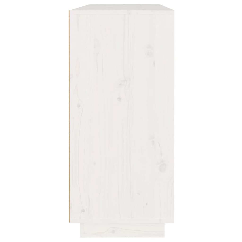 vidaXL Servantă, alb, 110x34x75 cm, lemn masiv de pin vidaXL Servantă, alb, 110x34x75 cm, lemn masiv de pin